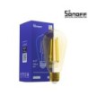 GloboStar® 80028 SONOFF B02-F-ST64-R2 - Wi-Fi Smart LED Filament Bulb E27 ST64 7W 700lm AC 220-240V CCT Change from 1800K to 5000K Dimmable